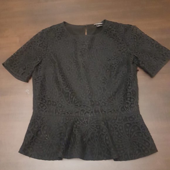 Club Monaco Peplum Lace Top - Picture 2 of 3